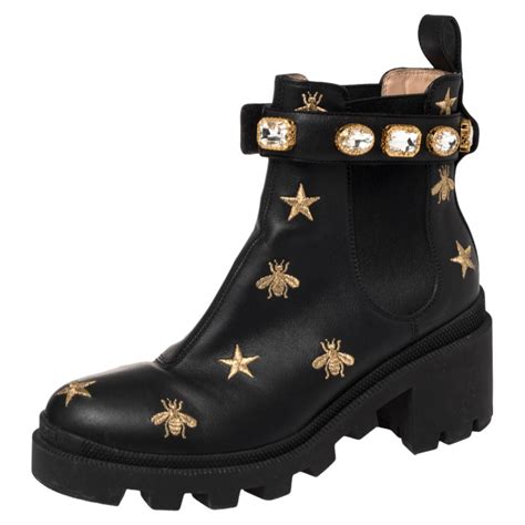 gucci boots crystal|gucci boots embellished.